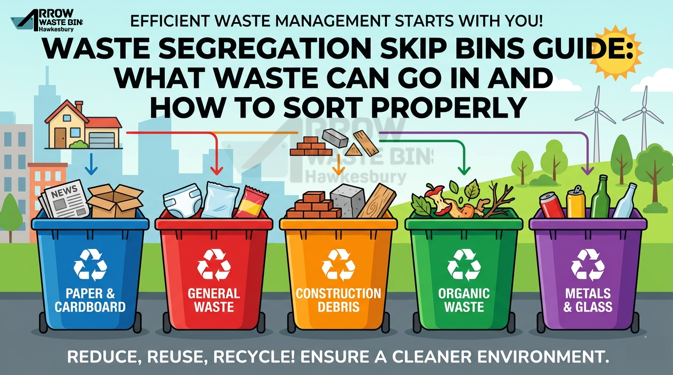 You are currently viewing Waste Segregation Skip Bins Guide: What Waste Can Go in and How to Sort Properly 